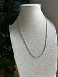 Collier acier inoxydable doré boule simple