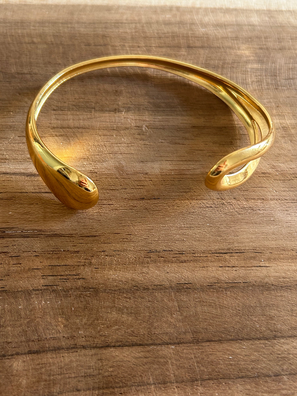 Bracelet réglable acier inoxydable doré