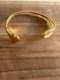 Bracelet réglable acier inoxydable doré