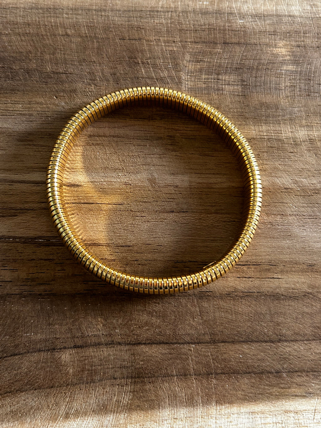 Bracelet acier inoxydable doré