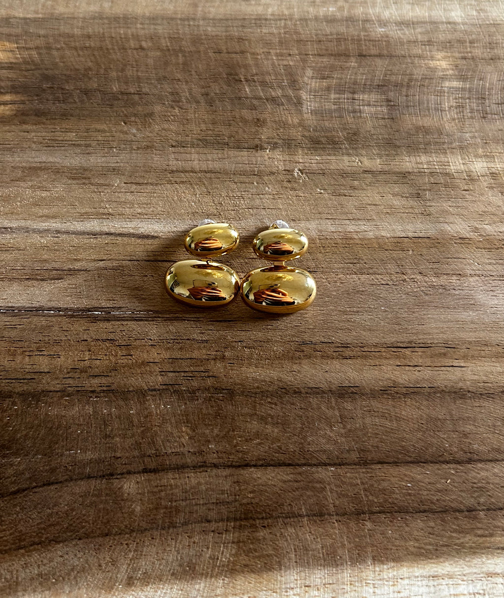 Boucle d’oreille acier inoxydable doré